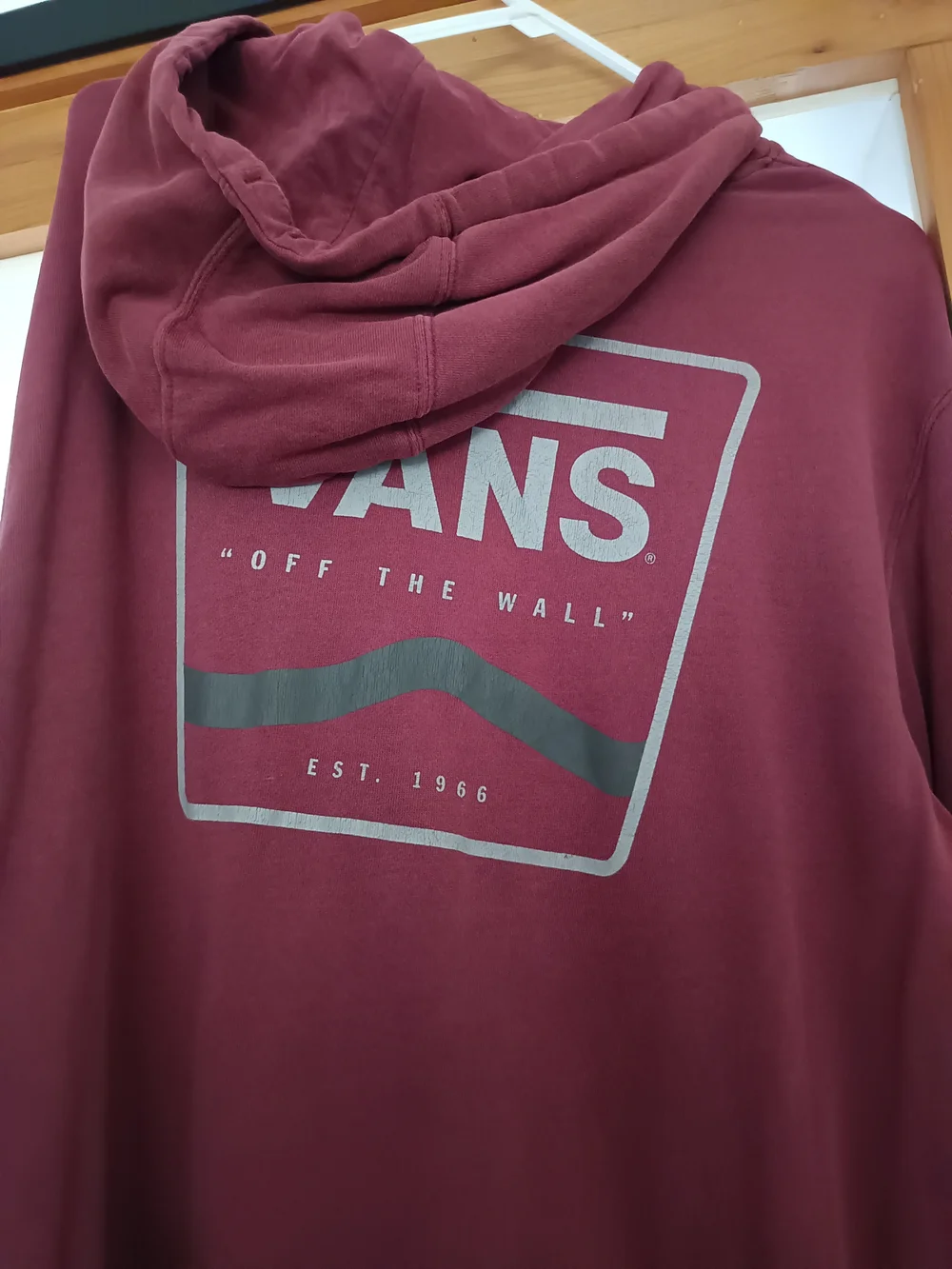 Vans Men's Burgundy Crewneck Pullover Hoodie